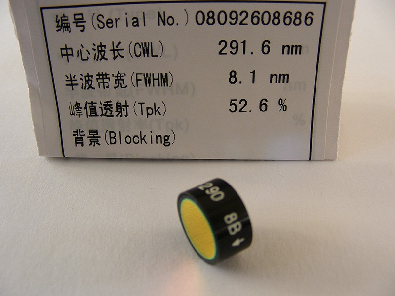 濾光片 NBP291超窄帶濾光片