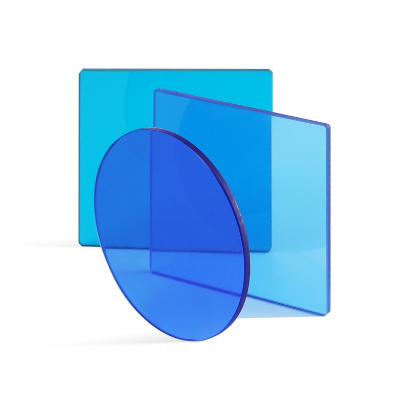 青藍色有色玻璃